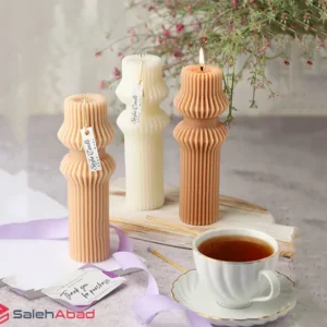 فروش عمده شمع استوانه شیاردار مدل نرا