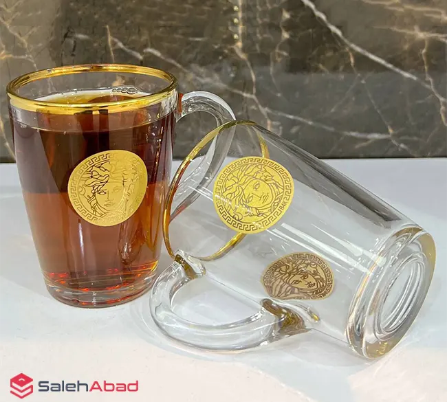 فروش عمده فنجان بلور ورساچه مدل دسنی