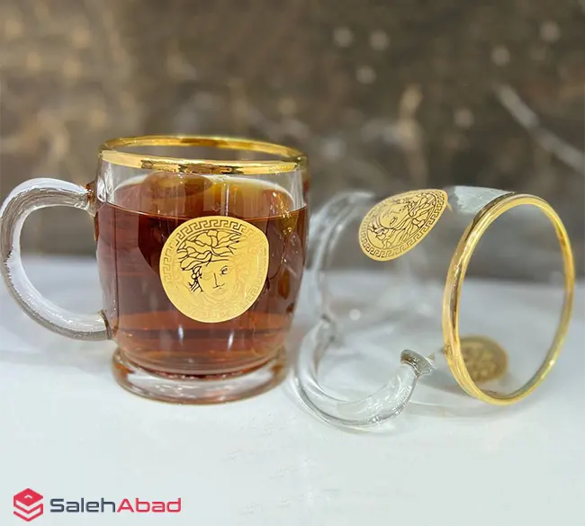 فروش عمده فنجان بلور ورساچه مدل ویان