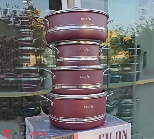 فروش عمده سرویس قابلمه 8 پارچه FILON