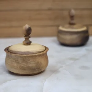 فروش عمده قندان چوب گردو گرد
