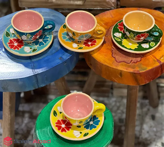 فروش عمده فنجان نعلبکی قهوه خوری گلدار