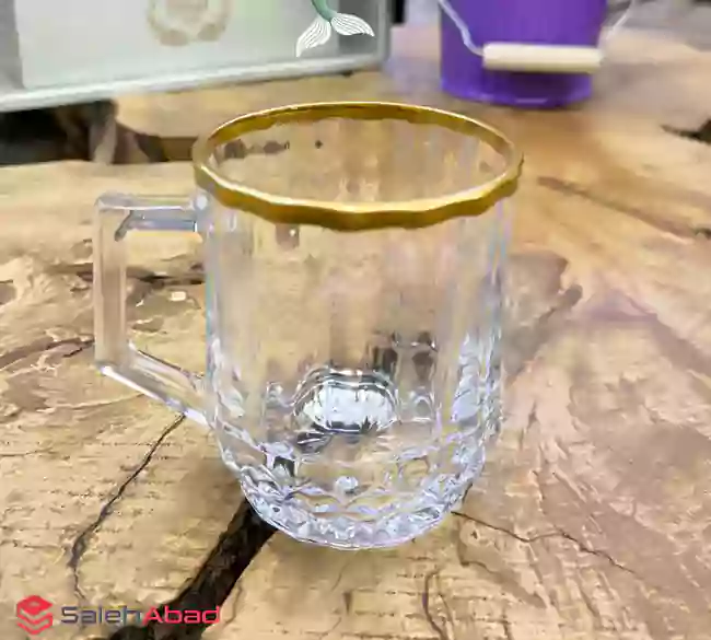 فروش عمده لیوان چای لب طلا مدل چلسی