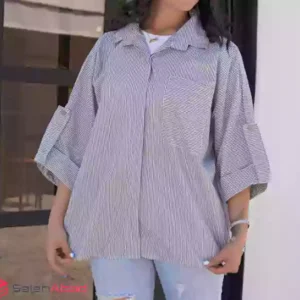 فروش عمده مانتو تابستانی نخی مدل راه راه