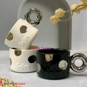 فروش عمده ماگ سرامیکی رنگی طرح خالدار