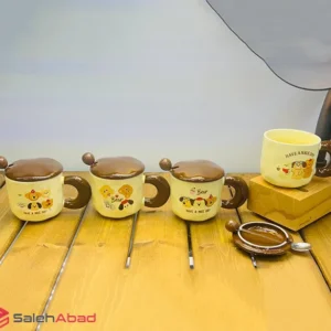 فروش عمده ماگ سرامیکی قاشق دار طرح سگ