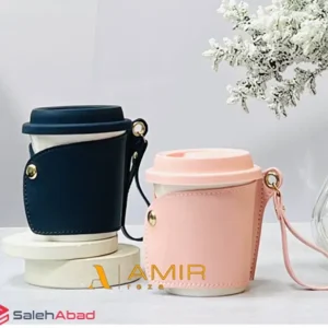 فروش عمده ماگ سرامیکی دور چرمی بند دار