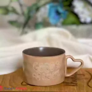 فروش عمده ماگ سرامیکی رنگی دسته قلبی