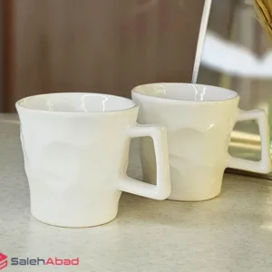 فروش عمده ماگ سرامیکی سفید طرح یخی