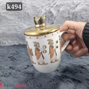 فروش عمده ماگ چینی طرح هخامنشی تاج دار