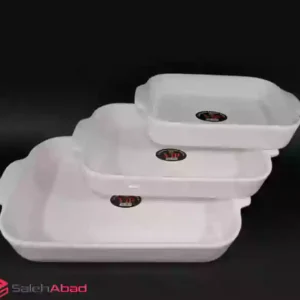 فروش عمده تابه مرغ خوری مستطیلی 3 تایی