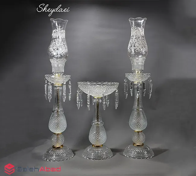 فروش عمده ست شمعدان و میوه خوری آویزدار