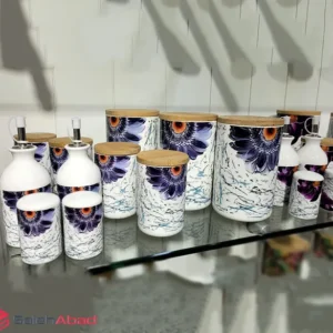 فروش عمده پاسماوری 12 تکه بن چاینا گلدار