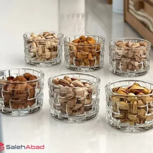 فروش عمده پیاله شیشه ای گرد طرح حصیری