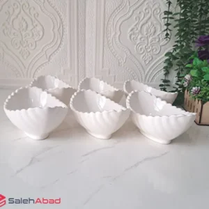فروش عمده پیاله چینی طرح قایق 6 عددی