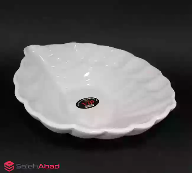 فروش عمده کاسه سرامیکی سفید طرح برگ