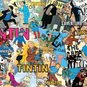 فروش عمده کاغذ کادو طرح کارتون TINTIN