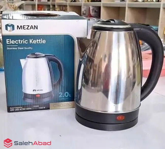 فروش عمده کتری برقی استیل دو لیتری MEZAN