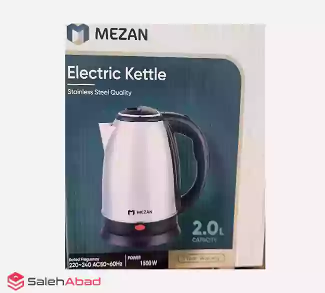 فروش عمده کتری برقی استیل دو لیتری MEZAN