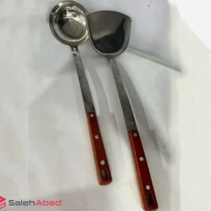 فروش عمده کفگیر پارویی بلند دسته چوبی