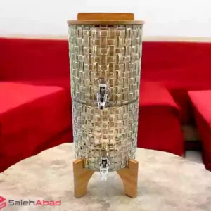 فروش عمده کلمن دو طبقه پایه چوبی 8 لیتر