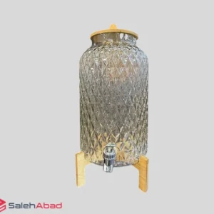 فروش عمده کلمن آب شیشه ای درب چوبی
