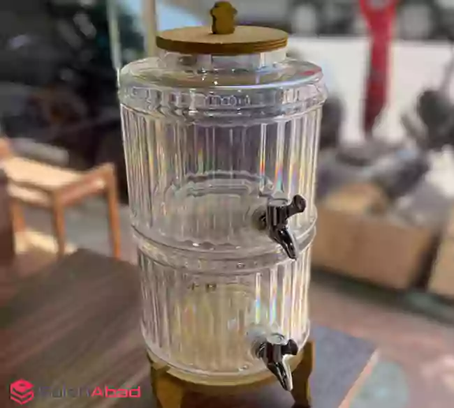 روش عمده کلمن شربت دو طبقه پایه چوبی