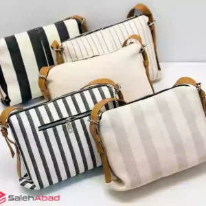 فروش عمده کیف دوشی زنانه راه راه