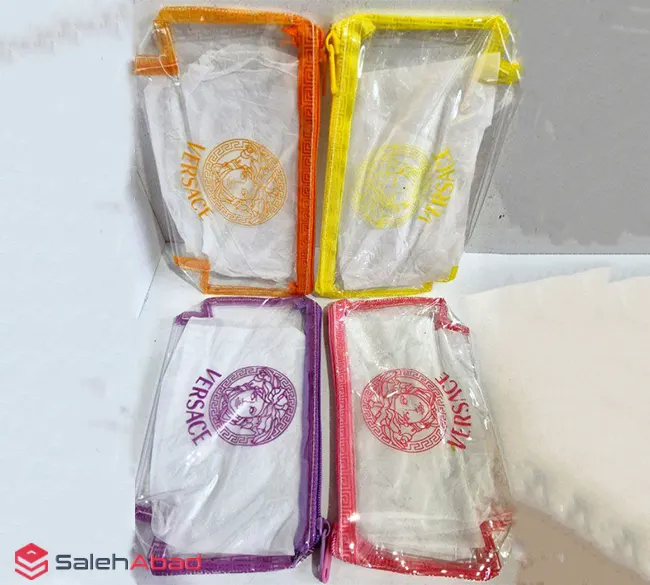 فروش عمده کیف آرایشی طلقی طرح ورساچه