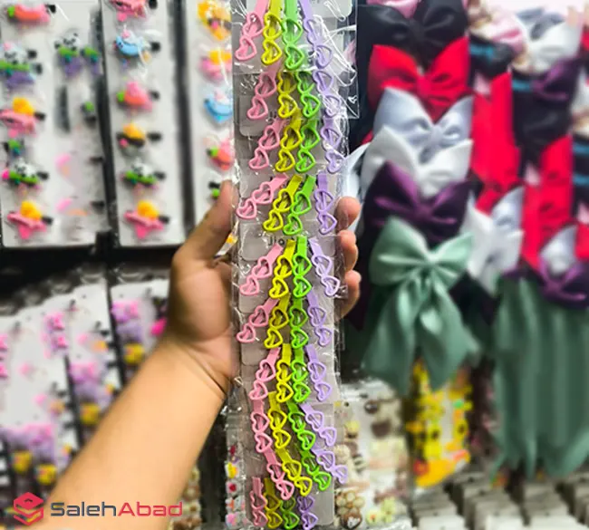 فروش عمده گیره موی سر انبری طرح قلبی