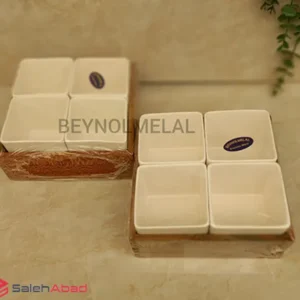 فروش عمده اردو خوری 4 پیاله زیره چوبی