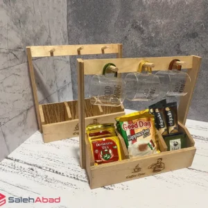 فروش عمده استند چوبی 3 خانه آویز دار