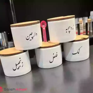 فروش عمده بانکه چینی درب چوبی طرح تکست