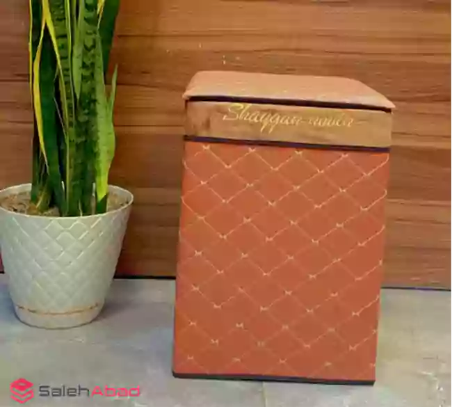 فروش عمده پاف باکس دار مکعبی چرمی