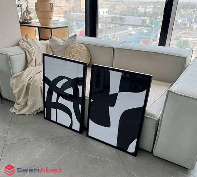 فروش عمده تابلو دکوراتیو 2 تکه طرح مدرن