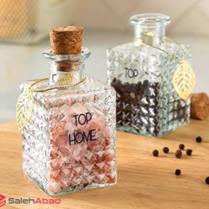 فروش عمده جا زعفرانی بلور درب چوب پنبه