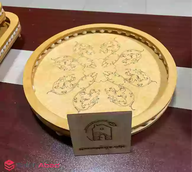 فروش عمده رایزر چوبی گرد طرح مهره ای