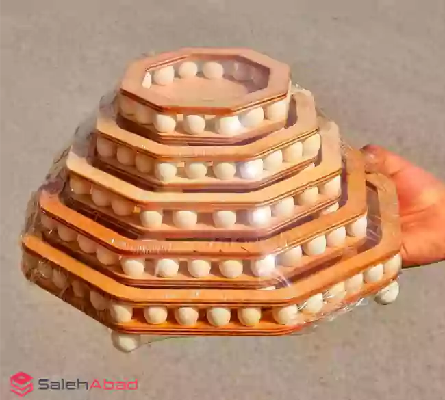 فروش عمده ست رایزر چوبی مهره دار 5 تکه