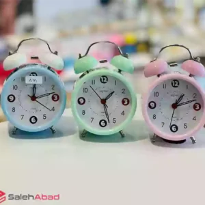 فروش عمده ساعت رومیزی فلزی پاستلی