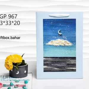 فروش عمده ساک دستی کادو طرح ابر و ماه