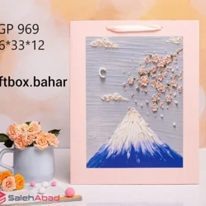 فروش عمده ساک دستی کادو طرح برجسته کوه