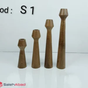 فروش عمده ست جاشمعی چوبی 4 عددی