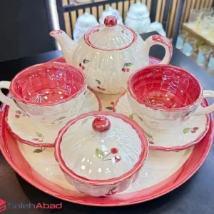 فروش عمده ست چای خوری دو نفره طرح آلبالو