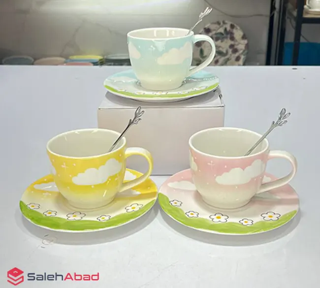 فروش عمده فنجان نعلبکی طرح آسمان