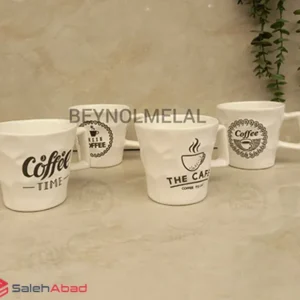فروش عمده ماگ سرامیکی دفرمه تکست دار