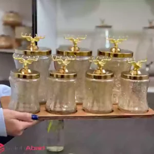 فروش عمده پاسماوری کمرباریک گوزن 7 تکه