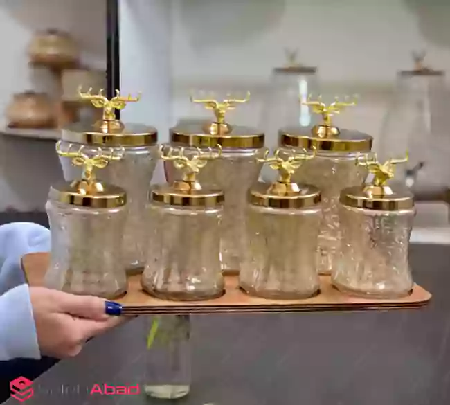 فروش عمده پاسماوری کمرباریک گوزن 7 تکه