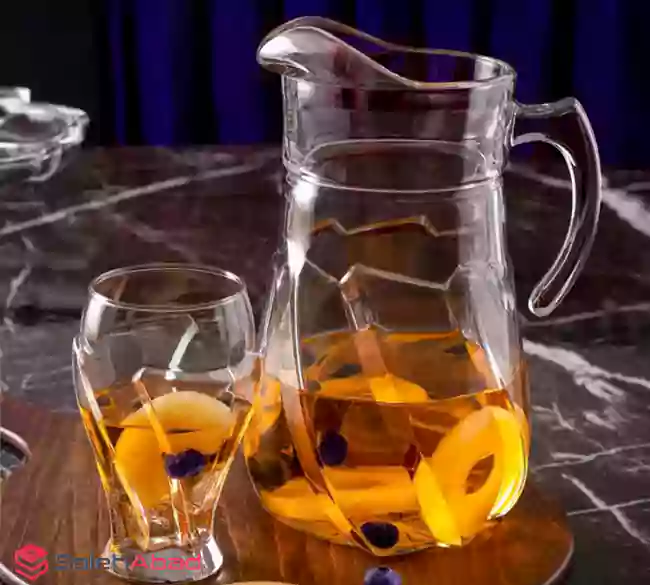 فروش عمده پارچ آب شیشه ای مدل الینور