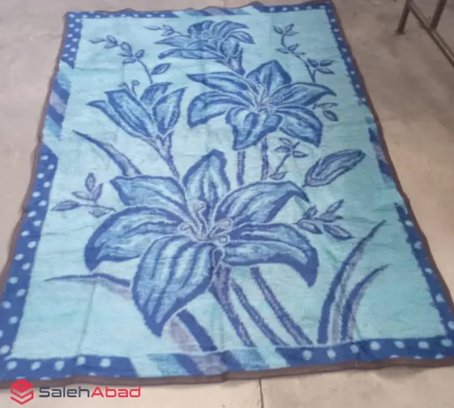 فروش عمده پتو پشمی طرح گلدار مدل مینک