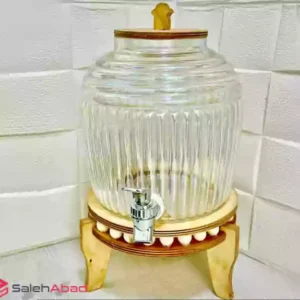 فروش عمده کلمن شربت درب چوبی مهره دار